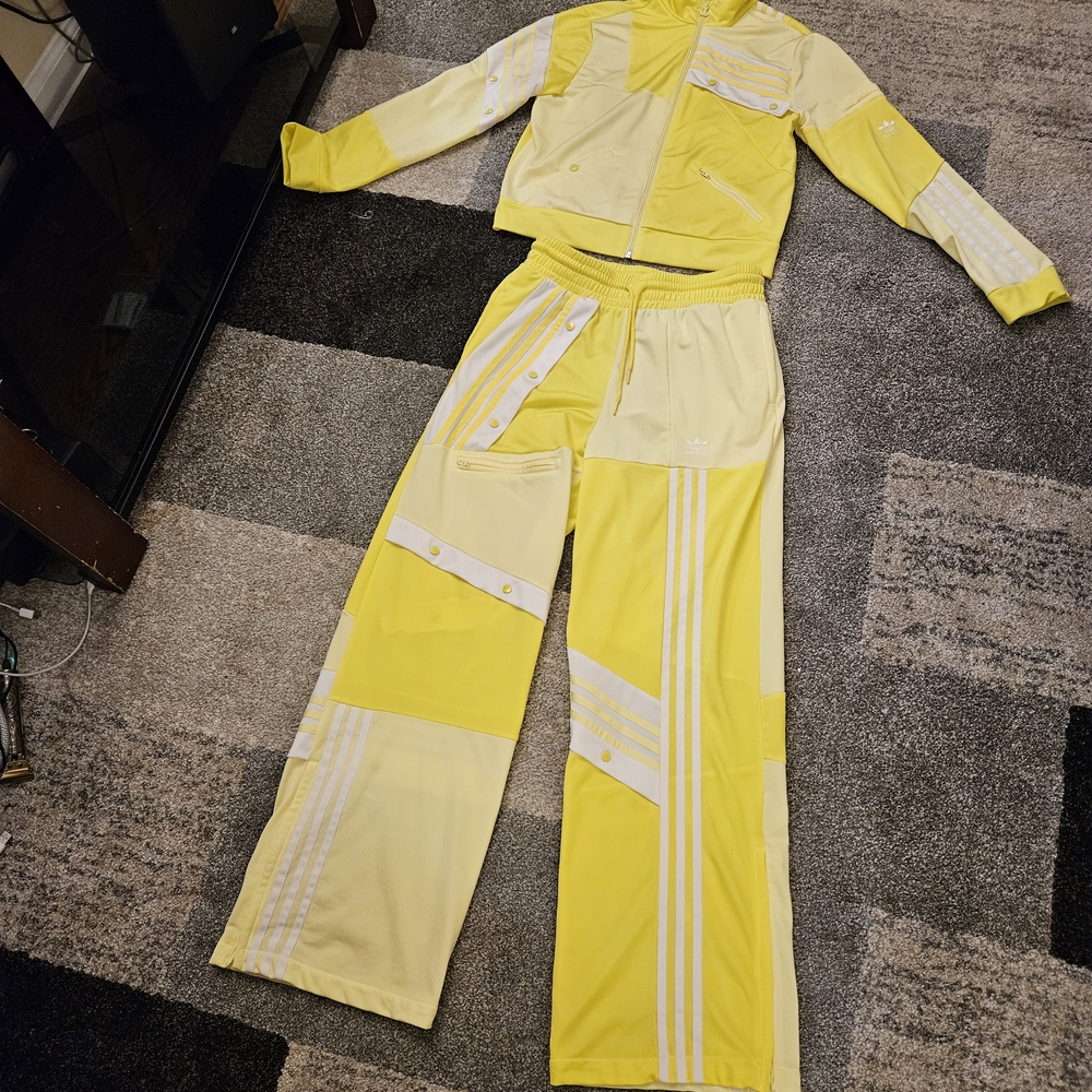 adidas Originals & Danielle Cathari Yellow and White Track Suit